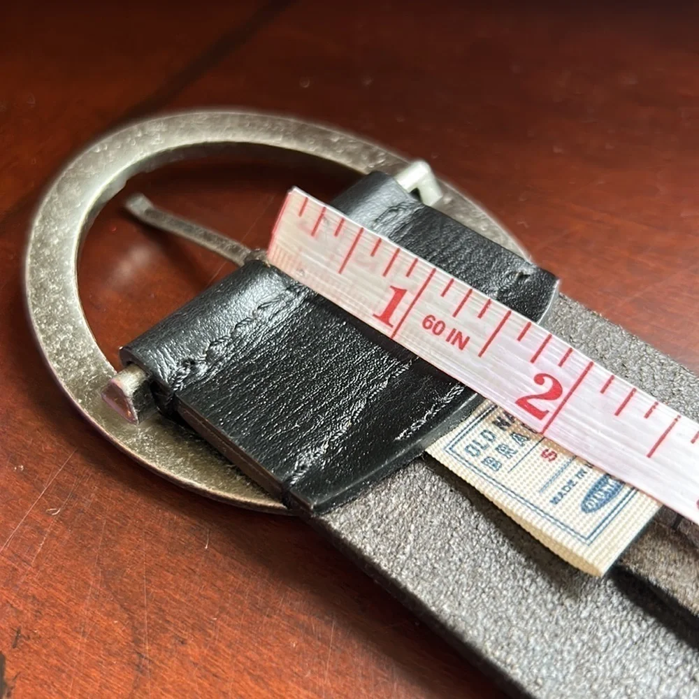Old Navy wide boho genuine leather belt size small circles of western wear